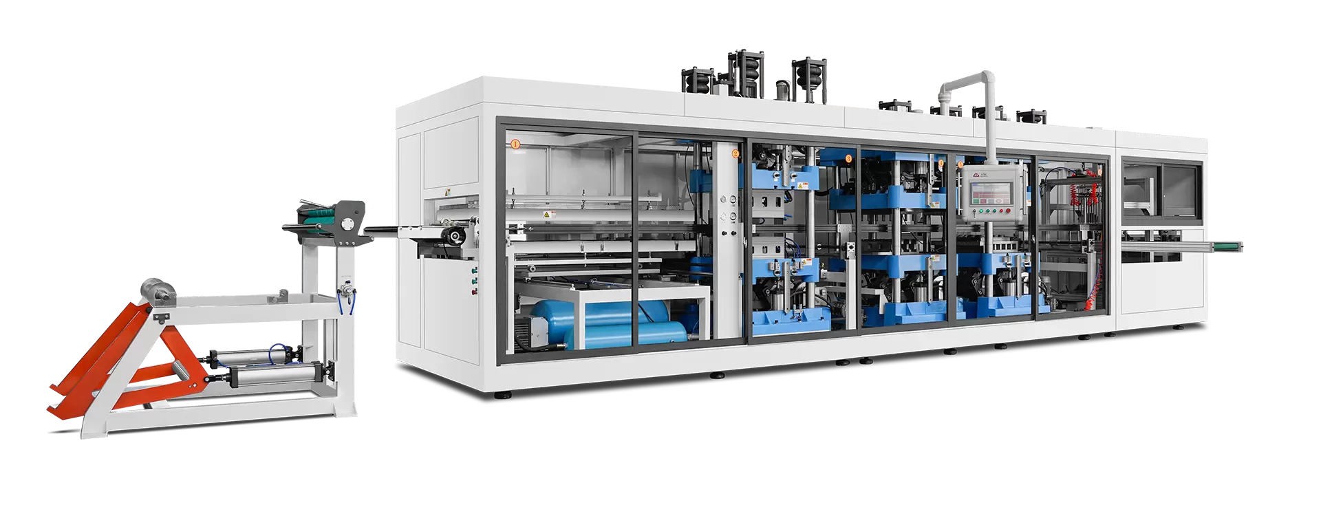 Multi-station automatic plastic thermoforming machine Multi-station automatic plastic thermoforming machine