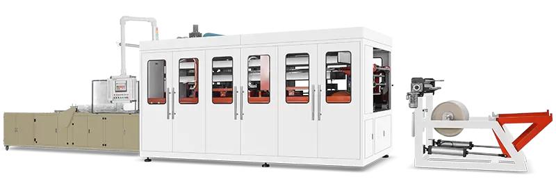 Plastic bowl thermoforming machine Plastic bowl thermoforming machine
