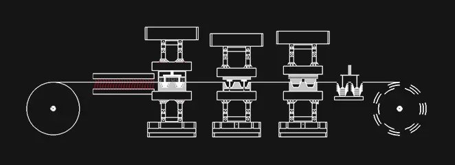 Four-Station Plastic Thermoforming Machine