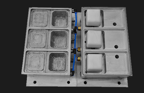Thermoforming plastic cup mould