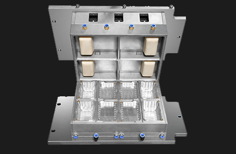 Thermoforming plastic cup mould