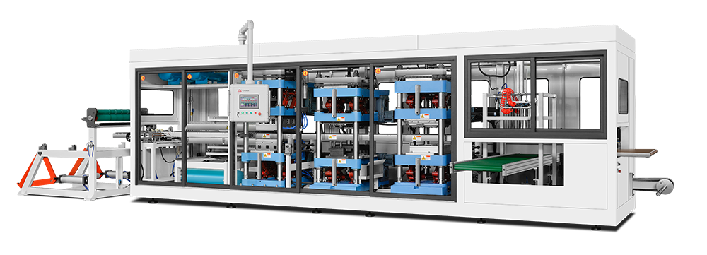 Automatic thermoforming machine