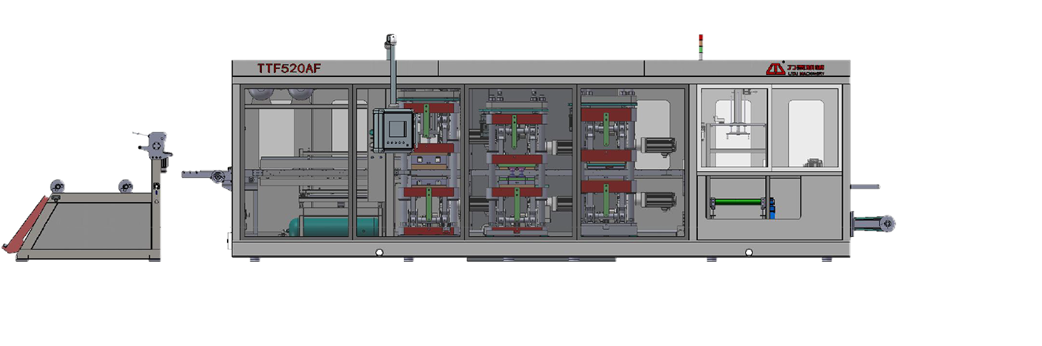 four station thermoforming machine